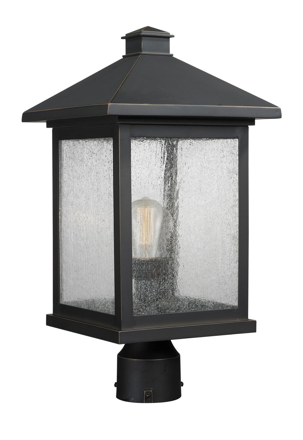 Z-LITE PORTLAND OUTDOOR POST MOUNT FIXTURE | 531PHBR-ORB - Post