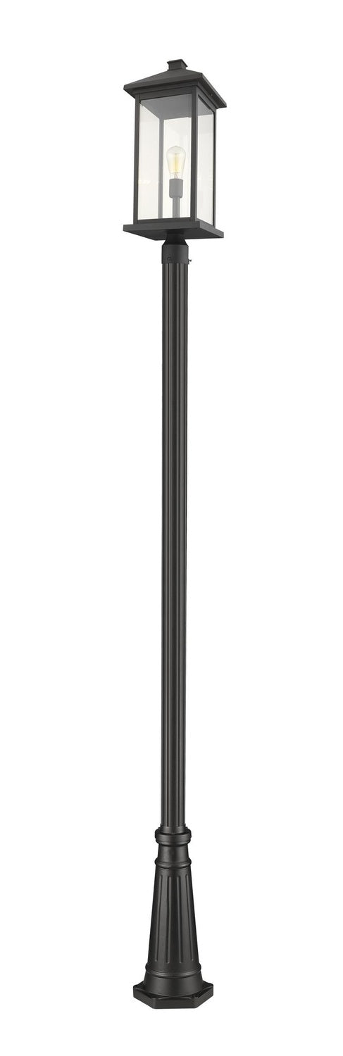 Z-LITE PORTLAND OUTDOOR POST MOUNTED FIXTURE | 531PHBXLR-519P-BK - Post