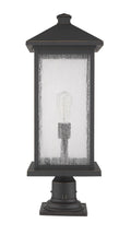 Z-LITE PORTLAND OUTDOOR PIER MOUNTED FIXTURE | 531PHBXLR-533PM-ORB - Post