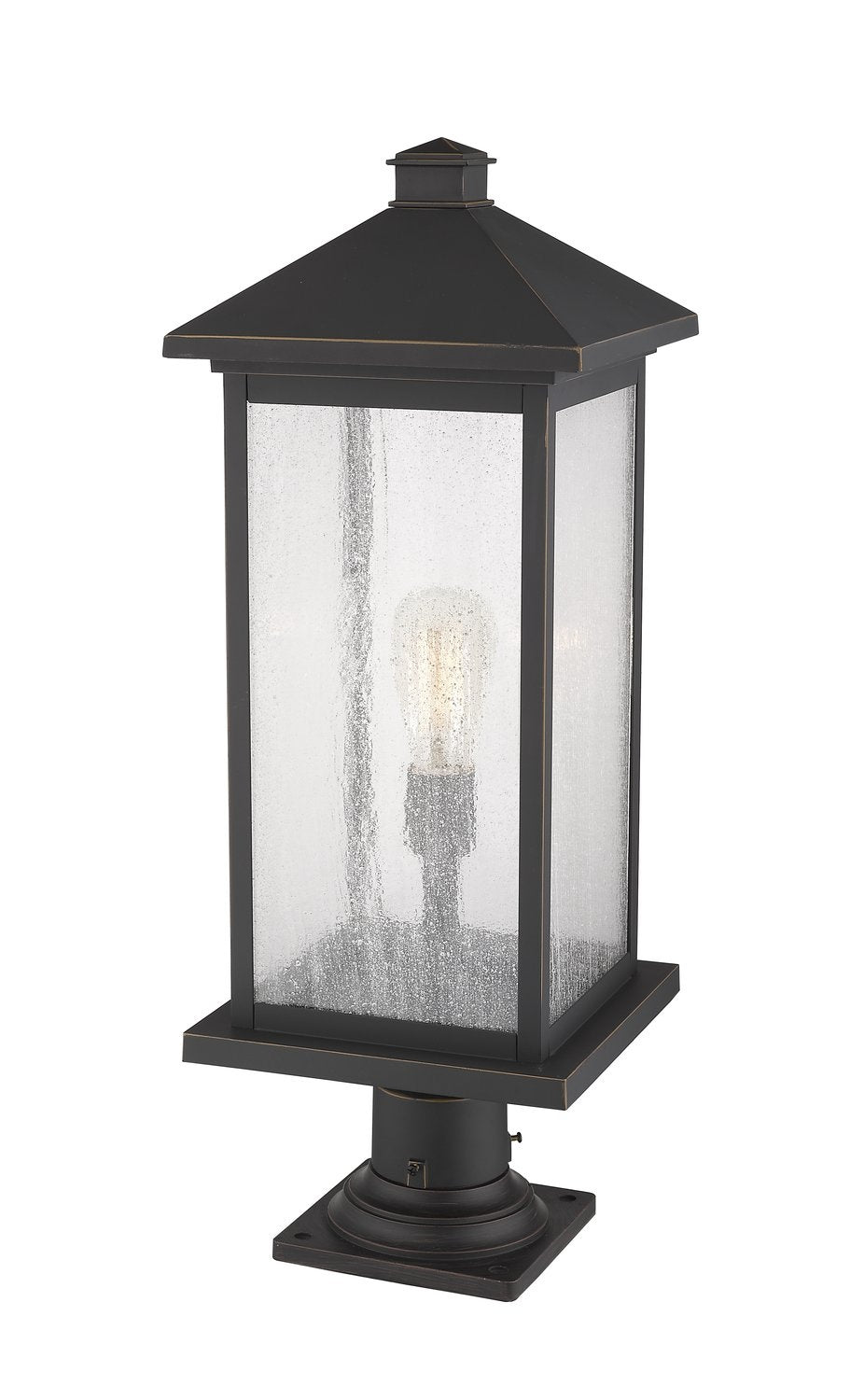 Z-LITE PORTLAND OUTDOOR PIER MOUNTED FIXTURE | 531PHBXLR-533PM-ORB - Post