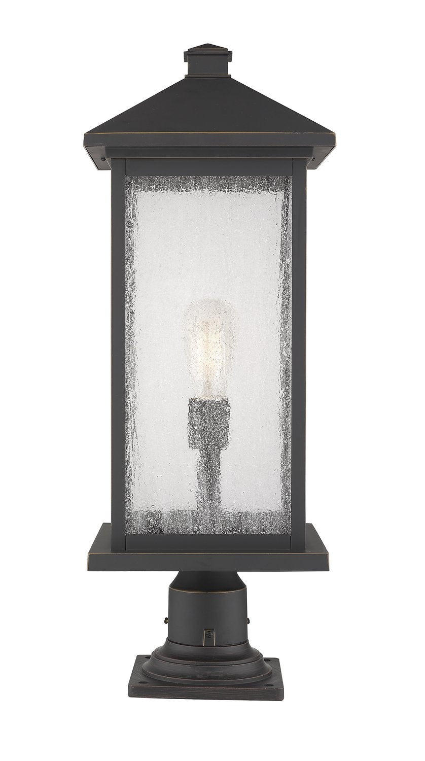 Z-LITE PORTLAND OUTDOOR PIER MOUNTED FIXTURE | 531PHBXLR-533PM-ORB - Post