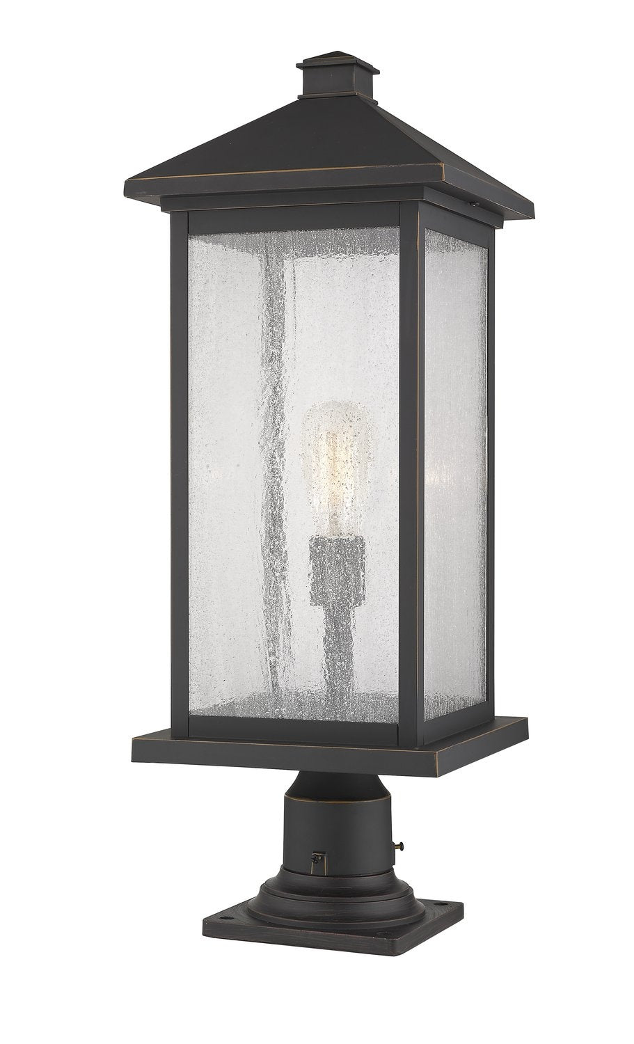 Z-LITE PORTLAND OUTDOOR PIER MOUNTED FIXTURE | 531PHBXLR-533PM-ORB - Post