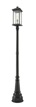 Z-LITE PORTLAND OUTDOOR POST MOUNTED FIXTURE | 531PHBXLR-564P-BK - Post