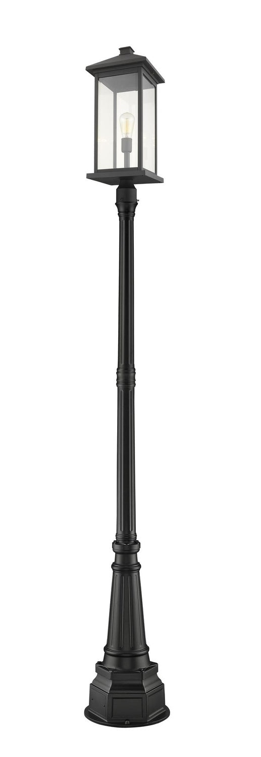 Z-LITE PORTLAND OUTDOOR POST MOUNTED FIXTURE | 531PHBXLR-564P-BK - Post