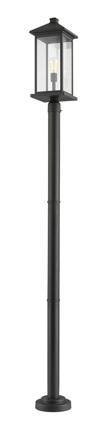 Z-LITE PORTLAND OUTDOOR POST MOUNTED FIXTURE | 531PHBXLR-567P-BK - Post