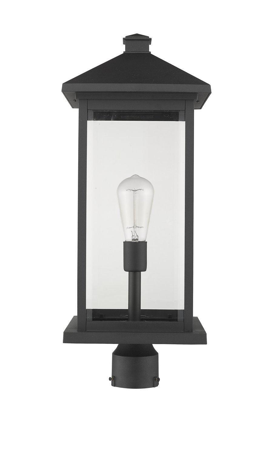 Z-LITE PORTLAND OUTDOOR POST MOUNT FIXTURE | 531PHBXLR-BK - Post