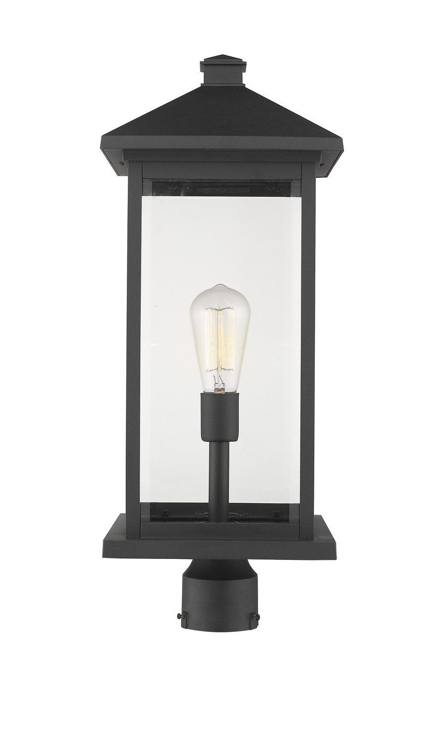 Z-LITE PORTLAND OUTDOOR POST MOUNT FIXTURE | 531PHBXLR-BK - Post