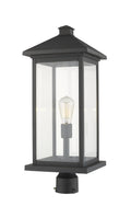 Z-LITE PORTLAND OUTDOOR POST MOUNT FIXTURE | 531PHBXLR-BK - Post