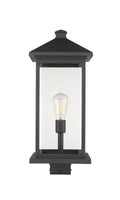 Z-LITE PORTLAND OUTDOOR POST MOUNT FIXTURE | 531PHBXLS-BK - Post
