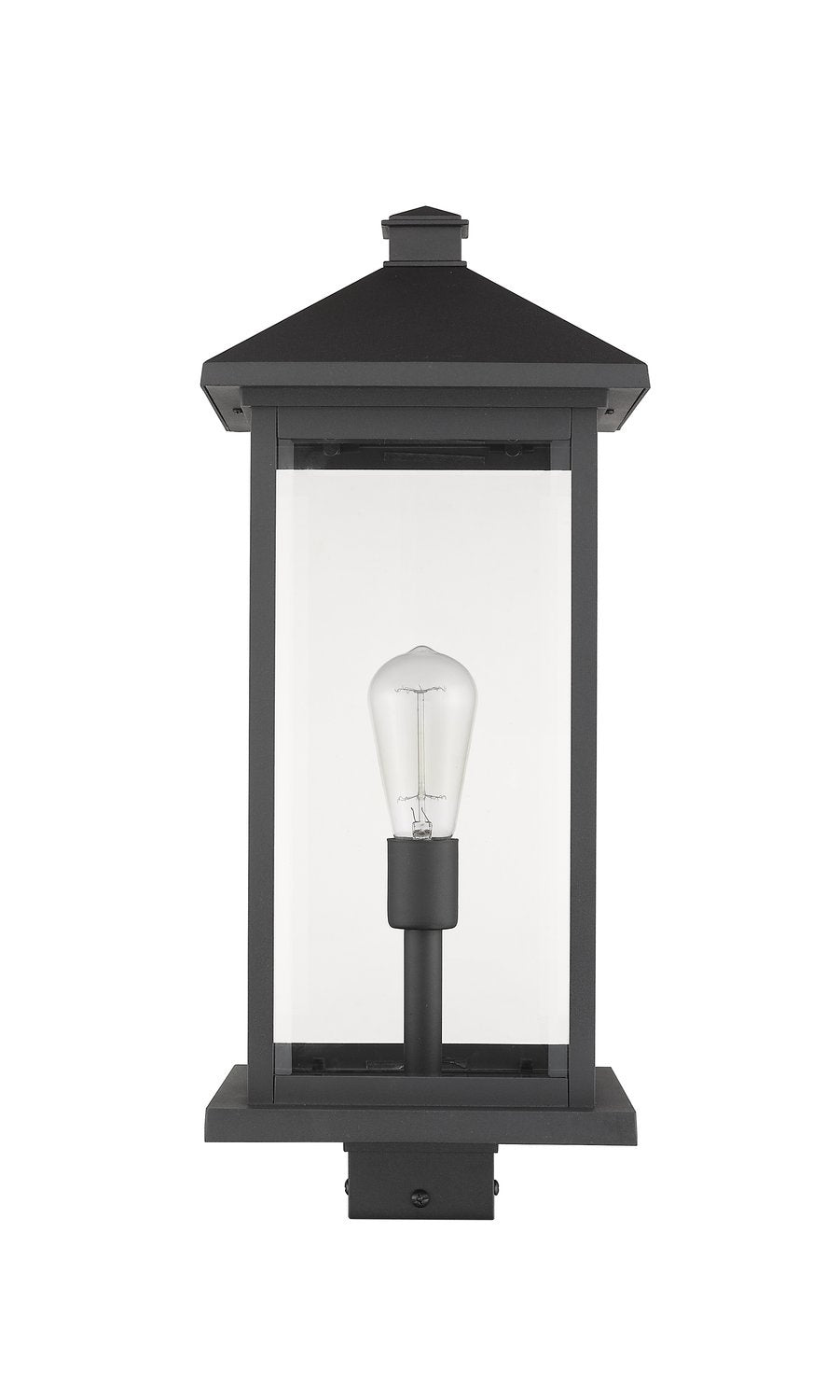 Z-LITE PORTLAND OUTDOOR POST MOUNT FIXTURE | 531PHBXLS-BK - Post