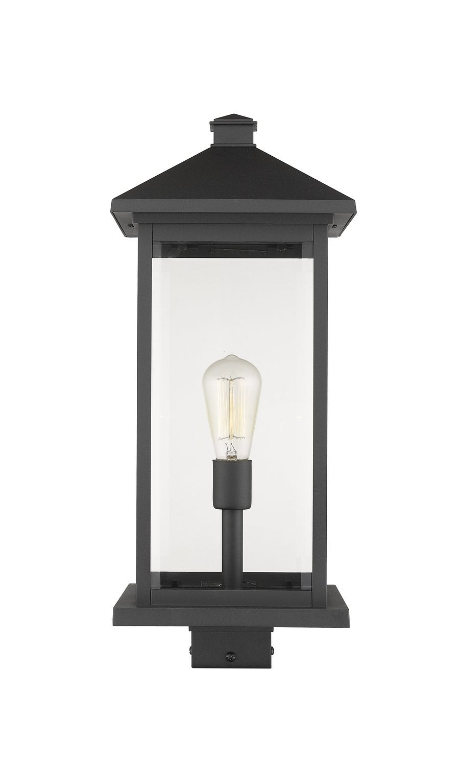 Z-LITE PORTLAND OUTDOOR POST MOUNT FIXTURE | 531PHBXLS-BK - Post