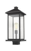 Z-LITE PORTLAND OUTDOOR POST MOUNT FIXTURE | 531PHBXLS-BK - Post