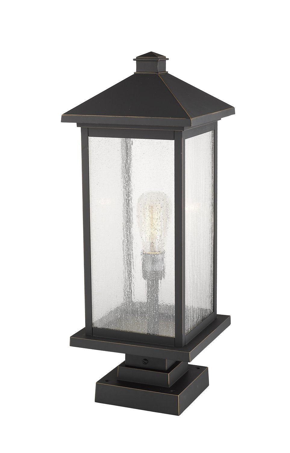 Z-LITE PORTLAND OUTDOOR PIER MOUNTED FIXTURE | 531PHBXLS-SQPM-ORB