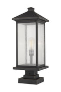 Z-LITE PORTLAND OUTDOOR PIER MOUNTED FIXTURE | 531PHBXLS-SQPM-ORB