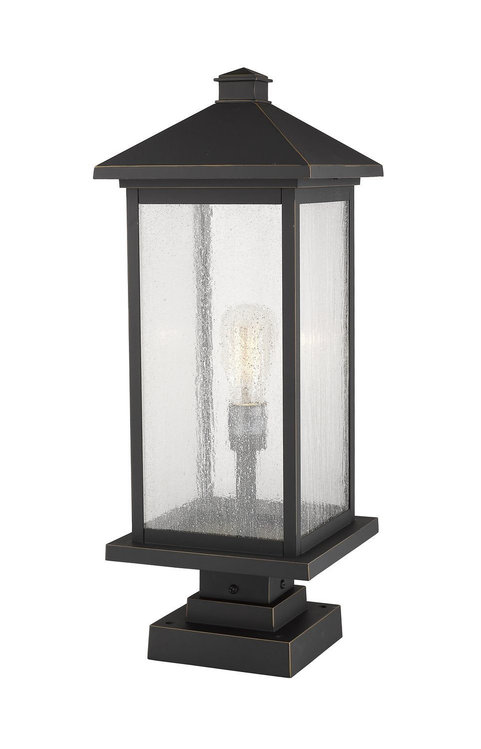 Z-LITE PORTLAND OUTDOOR PIER MOUNTED FIXTURE | 531PHBXLS-SQPM-ORB