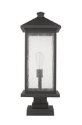 Z-LITE PORTLAND OUTDOOR PIER MOUNTED FIXTURE | 531PHBXLS-SQPM-ORB - Post