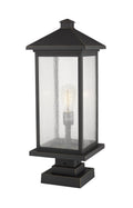 Z-LITE PORTLAND OUTDOOR PIER MOUNTED FIXTURE | 531PHBXLS-SQPM-ORB - Post