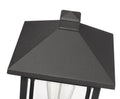 Z-LITE PORTLAND OUTDOOR PIER MOUNTED FIXTURE | 531PHMR-533PM-BK - Post