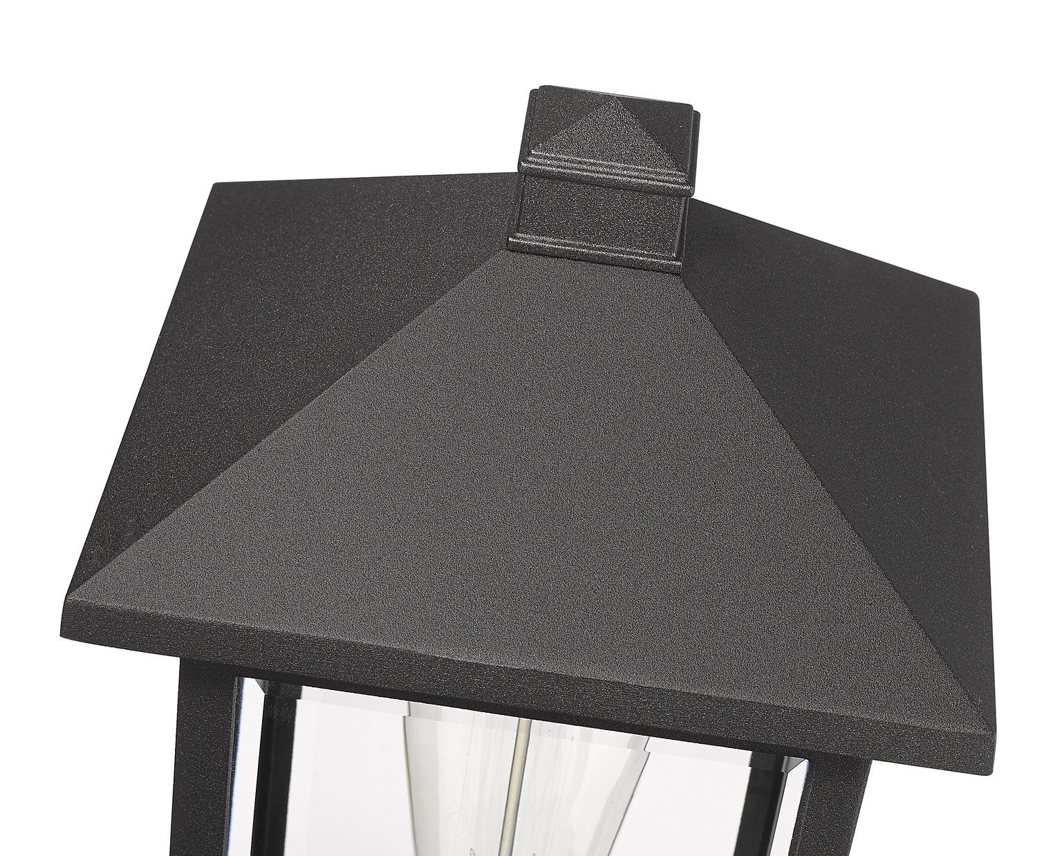 Z-LITE PORTLAND OUTDOOR PIER MOUNTED FIXTURE | 531PHMR-533PM-BK - Post