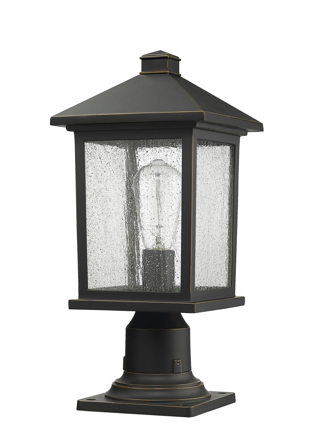 Z-LITE PORTLAND OUTDOOR PIER MOUNTED FIXTURE | 531PHMR-533PM-ORB - Post