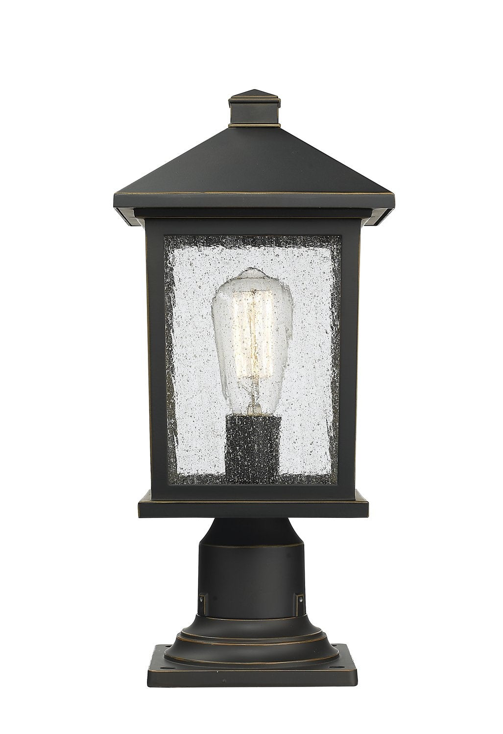 Z-LITE PORTLAND OUTDOOR PIER MOUNTED FIXTURE | 531PHMR-533PM-ORB - Post