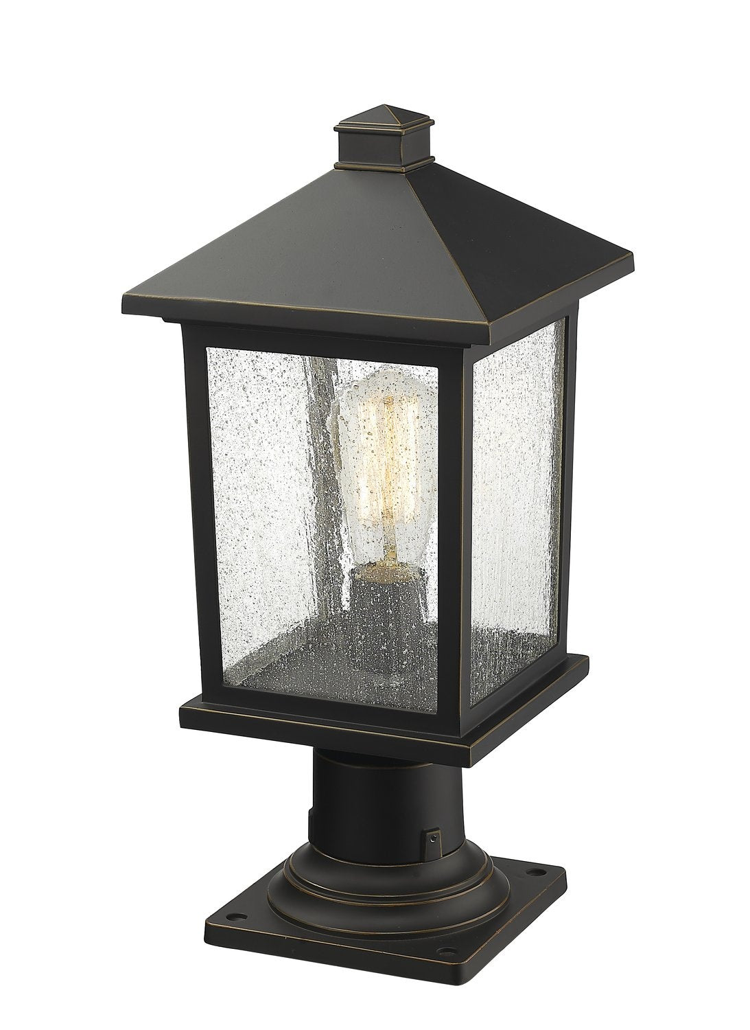 Z-LITE PORTLAND OUTDOOR PIER MOUNTED FIXTURE | 531PHMR-533PM-ORB - Post