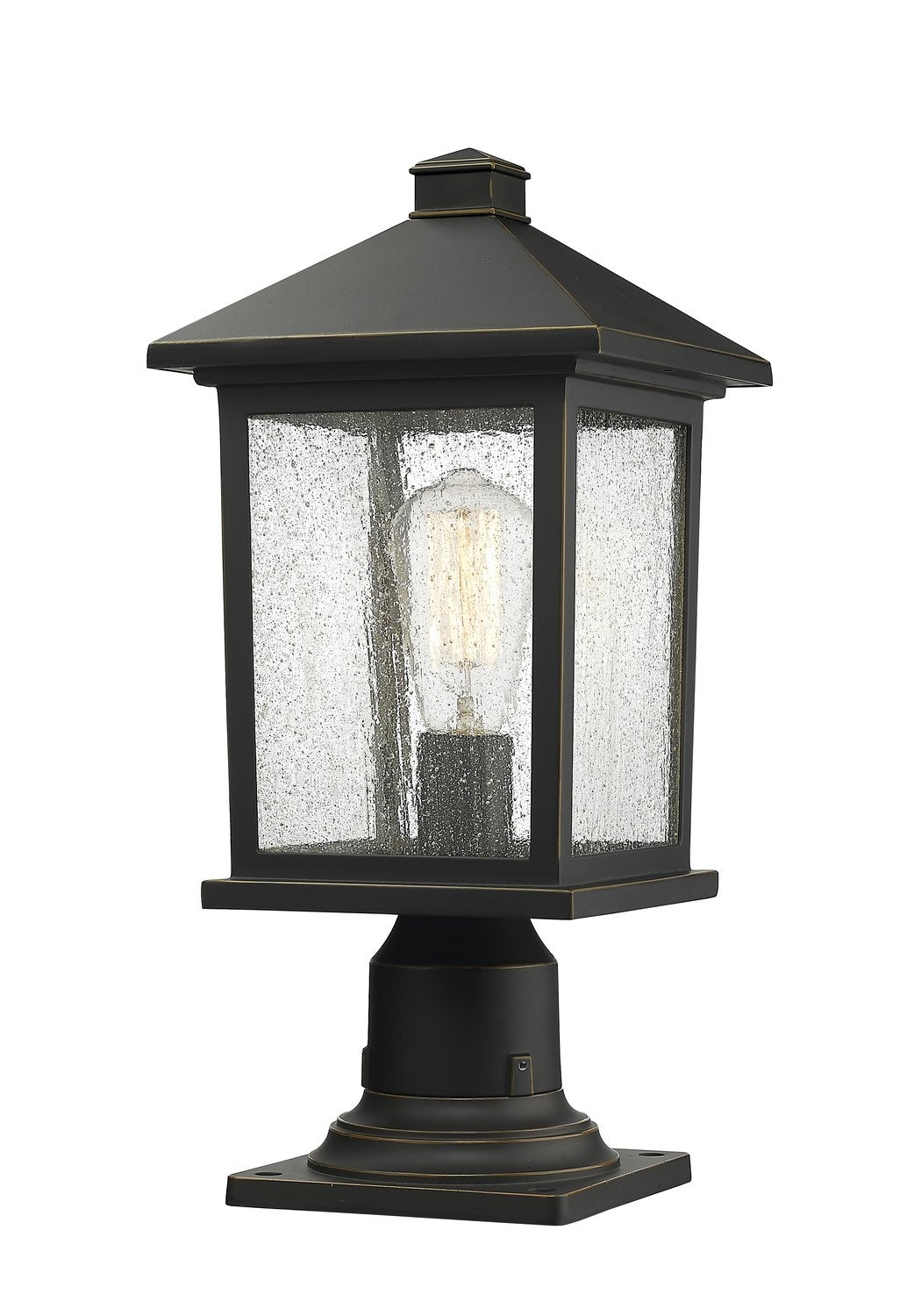 Z-LITE PORTLAND OUTDOOR PIER MOUNTED FIXTURE | 531PHMR-533PM-ORB - Post