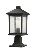 Z-LITE PORTLAND OUTDOOR PIER MOUNTED FIXTURE | 531PHMR-533PM-ORB - Post