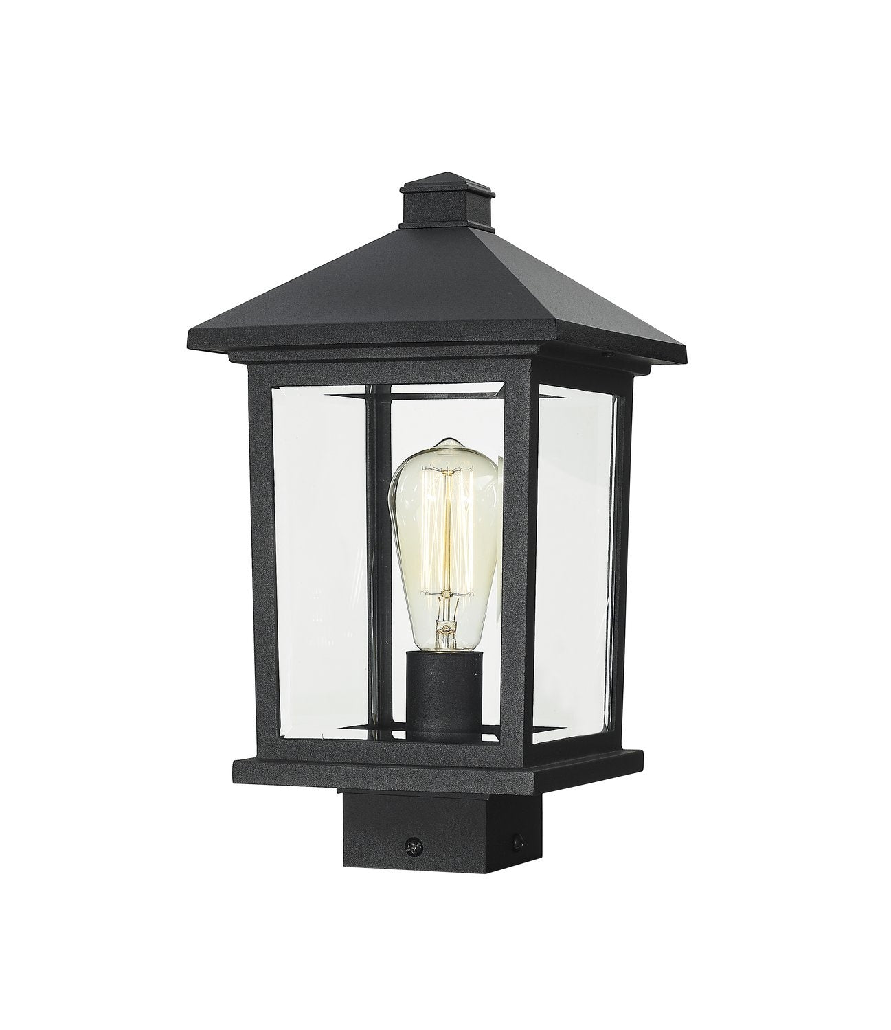 Z-LITE PORTLAND OUTDOOR POST MOUNT FIXTURE | 531PHMS-BK - Post