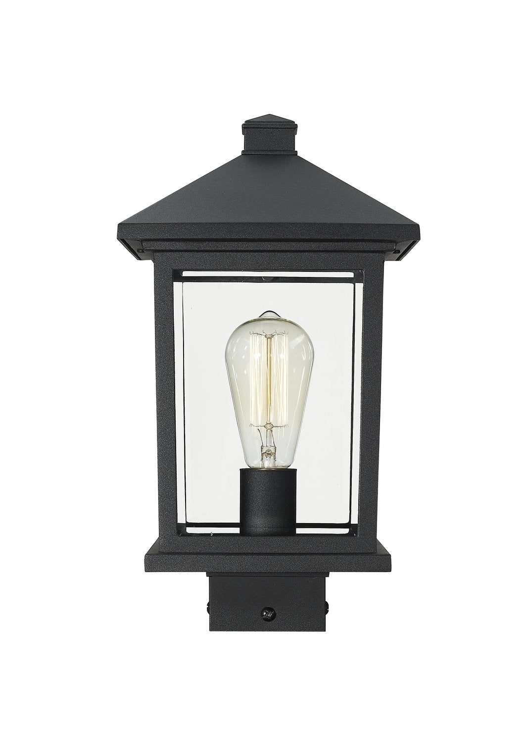 Z-LITE PORTLAND OUTDOOR POST MOUNT FIXTURE | 531PHMS-BK - Post