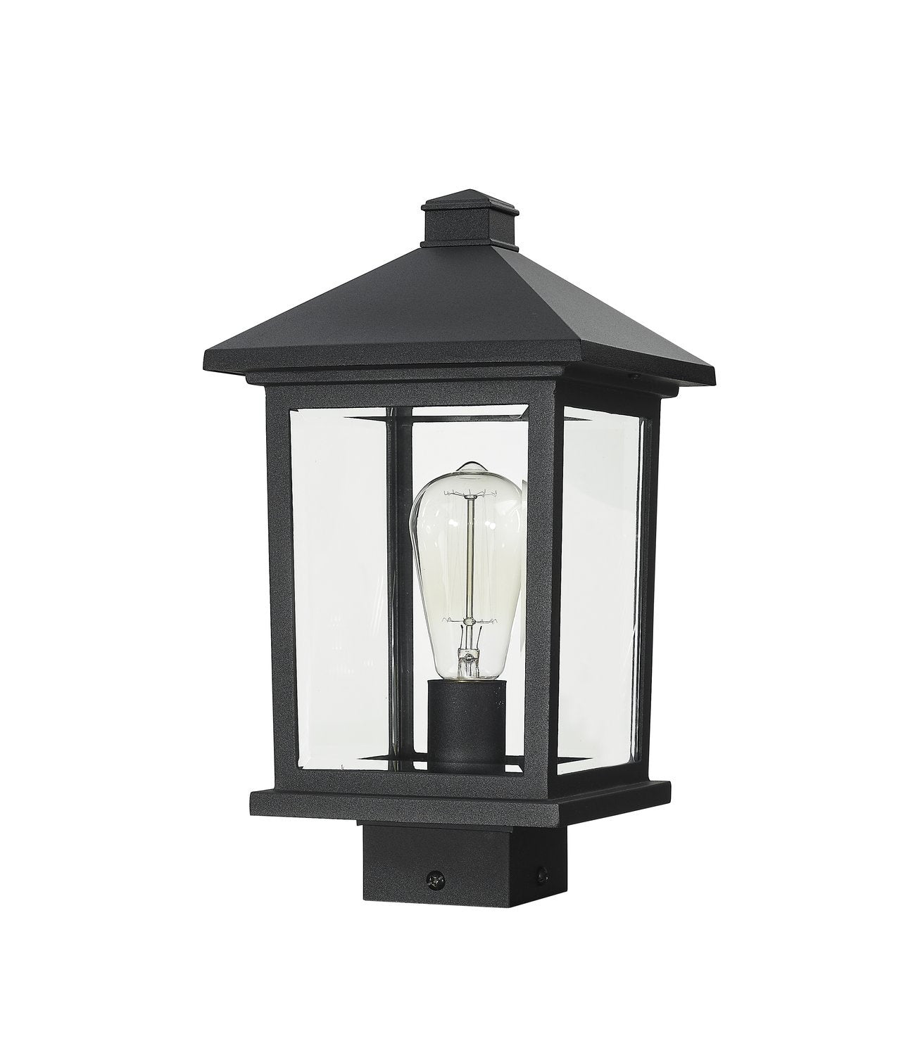 Z-LITE PORTLAND OUTDOOR POST MOUNT FIXTURE | 531PHMS-BK - Post