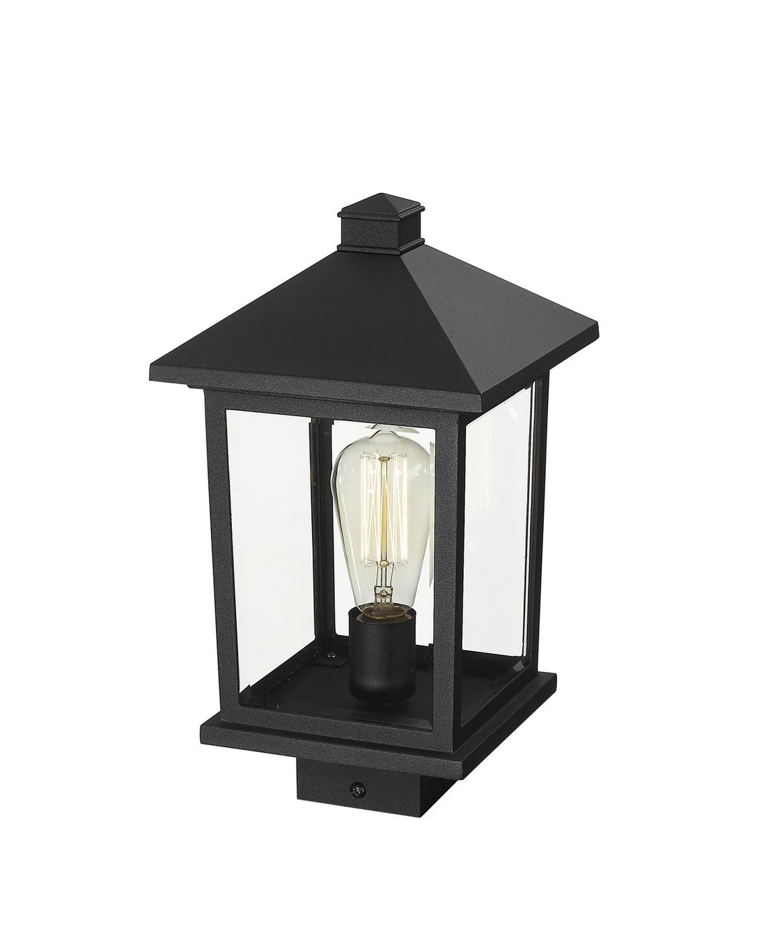 Z-LITE PORTLAND OUTDOOR POST MOUNT FIXTURE | 531PHMS-BK - Post