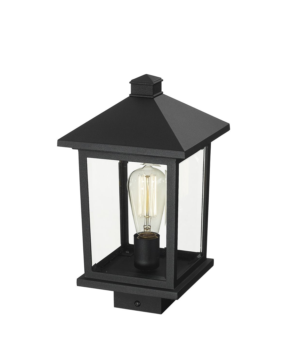 Z-LITE PORTLAND OUTDOOR POST MOUNT FIXTURE | 531PHMS-BK - Post