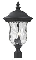 Z-LITE ARMSTRONG OUTDOOR POST MOUNT FIXTURE | 533PHB-BK - Post