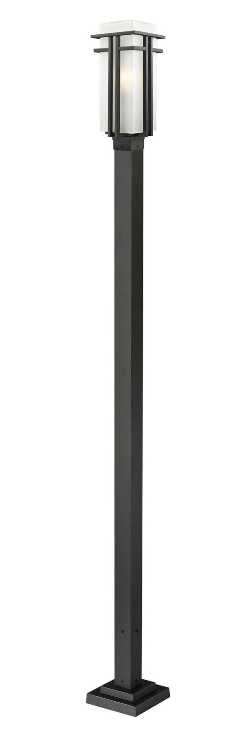 Z-LITE ABBEY OUTDOOR POST MOUNTED FIXTURE | 549PHB-536P-BK - Post