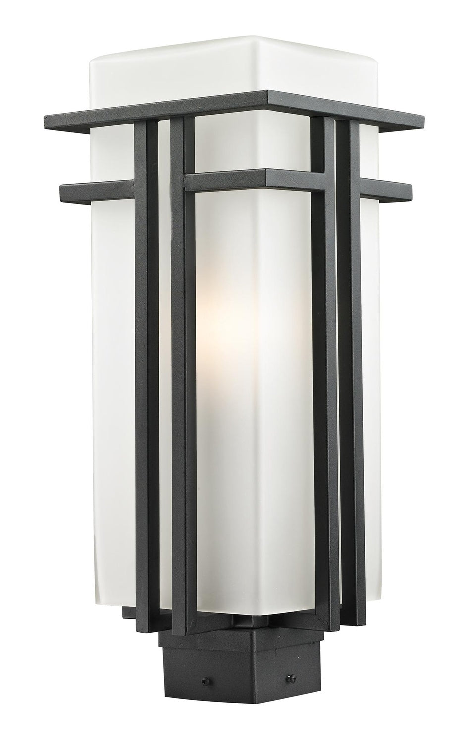 Z-LITE ABBEY OUTDOOR POST MOUNT FIXTURE | 549PHB-BK - Post