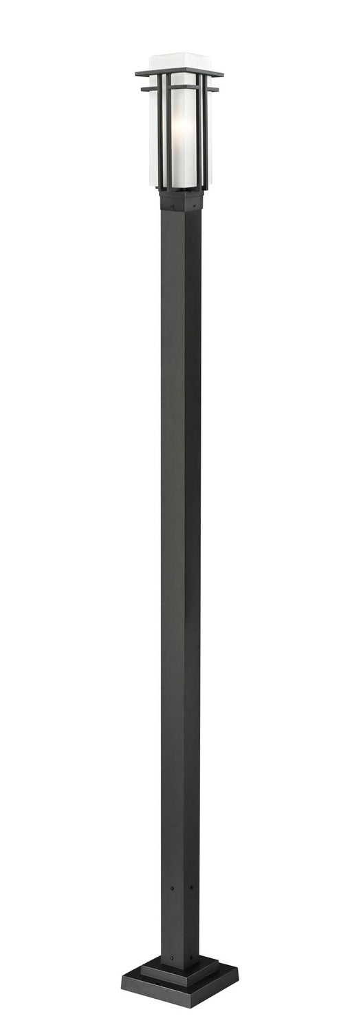 Z-LITE ABBEY OUTDOOR POST MOUNTED FIXTURE | 549PHM-536P-BK - Post