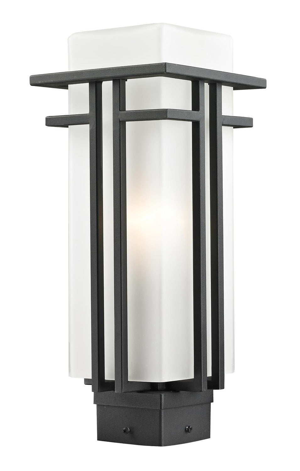 Z-LITE ABBEY OUTDOOR POST MOUNT FIXTURE | 549PHM-BK - Post