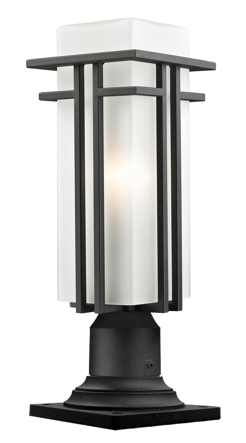 Z-LITE ABBEY OUTDOOR PIER MOUNTED FIXTURE | 549PHMR-533PM-BK - Post