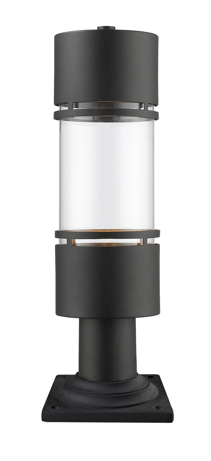 Z-LITE LUMINATA OUTDOOR PIER MOUNTED FIXTURE | 553PHB-533PM-BK-LED - Post