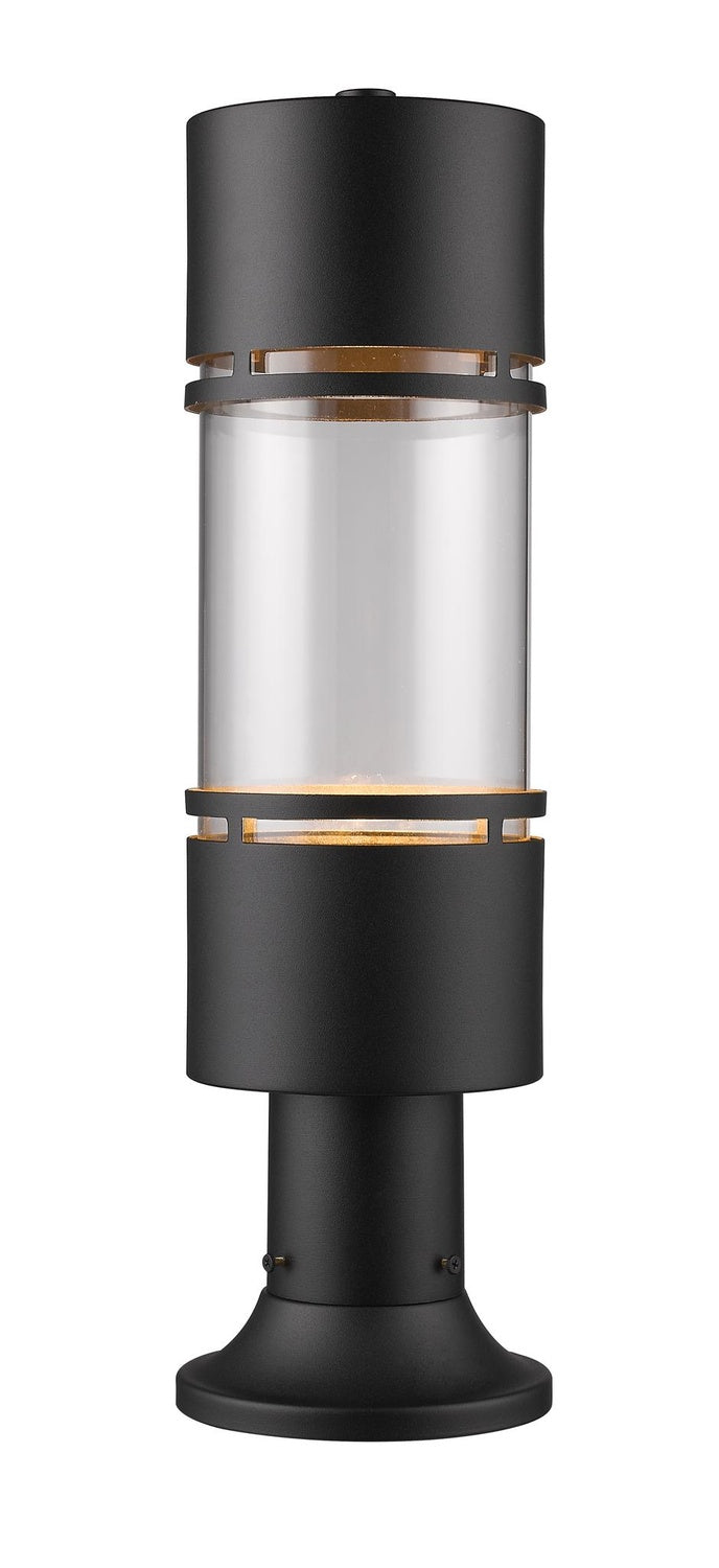 Z-LITE LUMINATA OUTDOOR PIER MOUNTED FIXTURE | 553PHB-553PM-BK-LED - Post