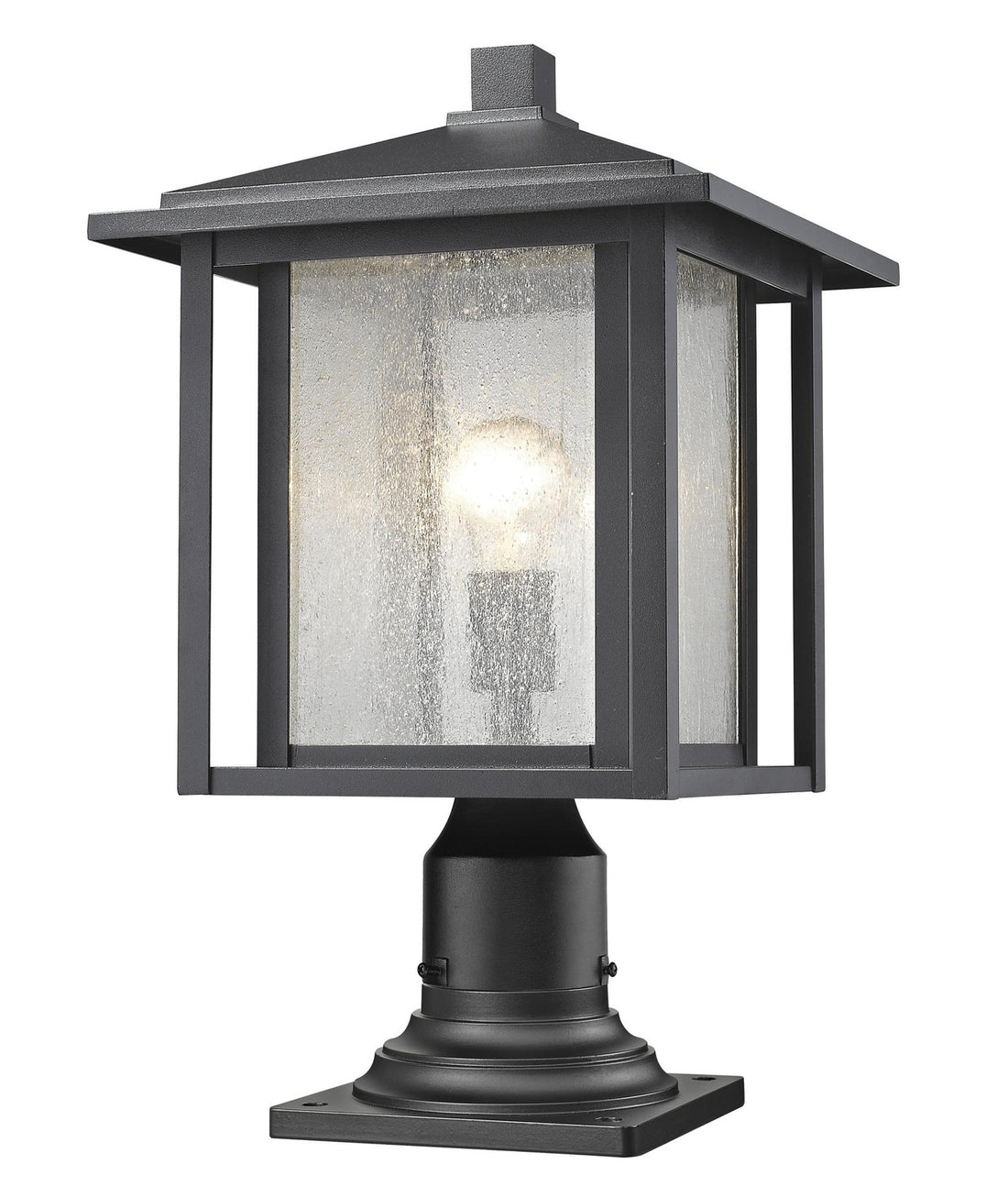 Z-LITE ASPEN OUTDOOR PIER MOUNTED FIXTURE | 554PHB-533PM-BK - Post