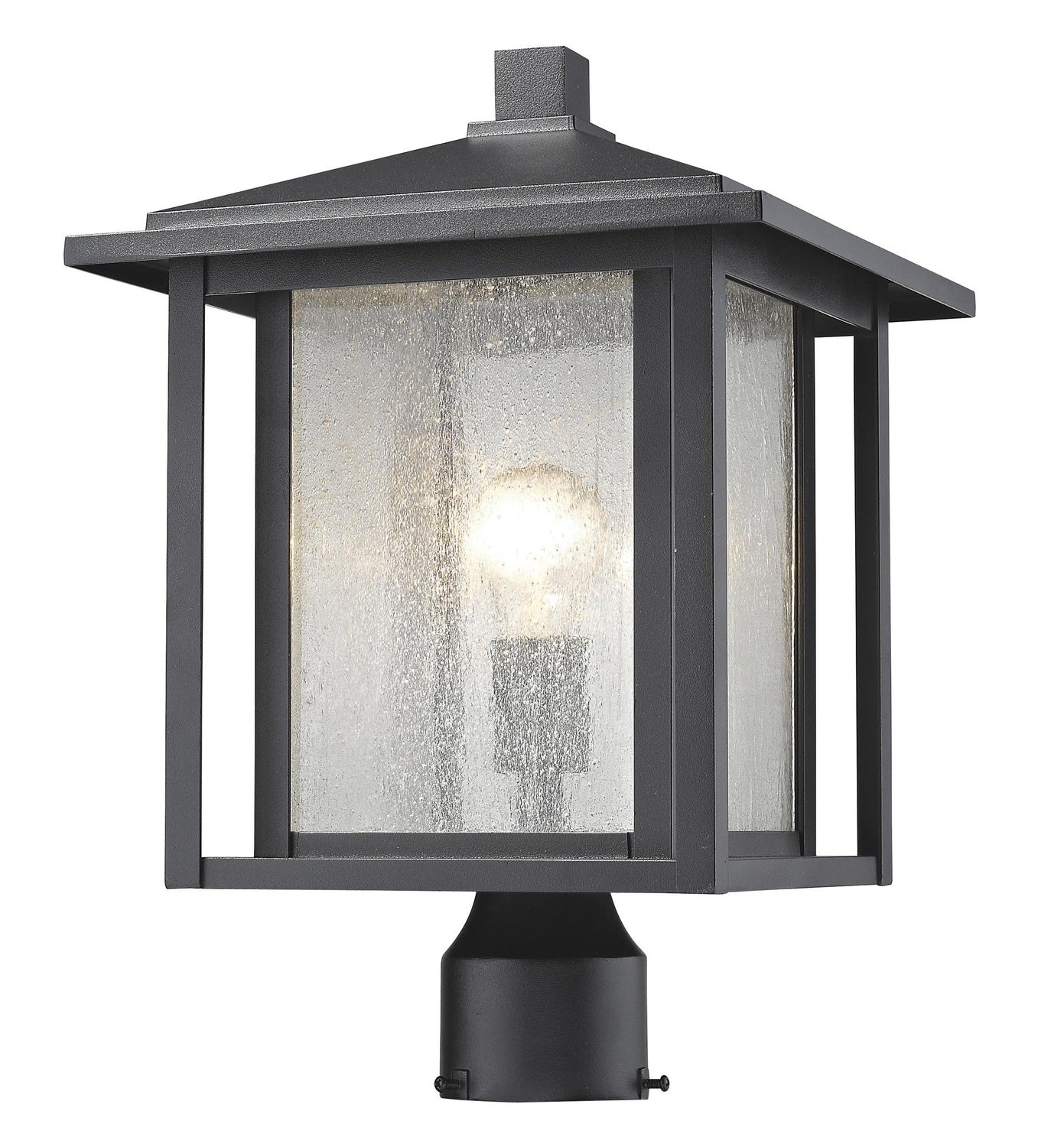 Z-LITE ASPEN OUTDOOR POST MOUNT FIXTURE | 554PHB-BK - Post