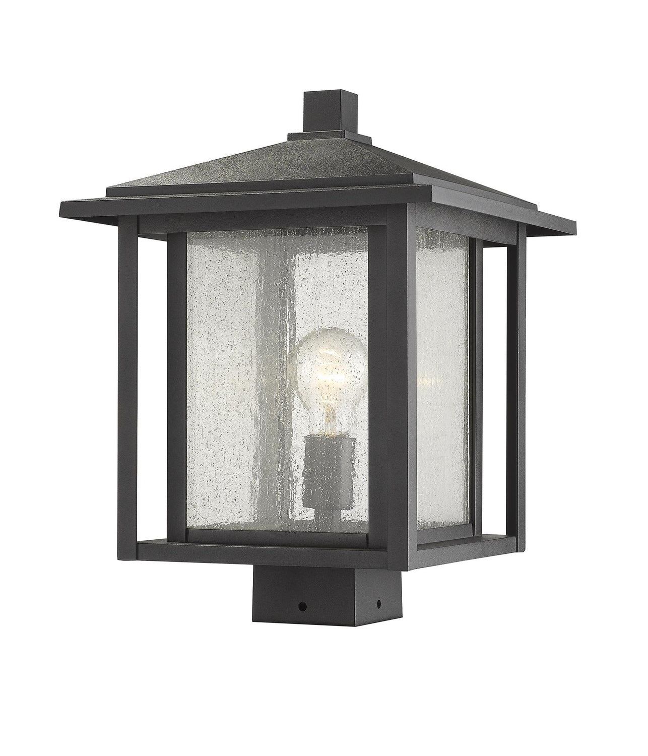 Z-LITE ASPEN OUTDOOR POST MOUNT FIXTURE | 554PHBS-BK - Post