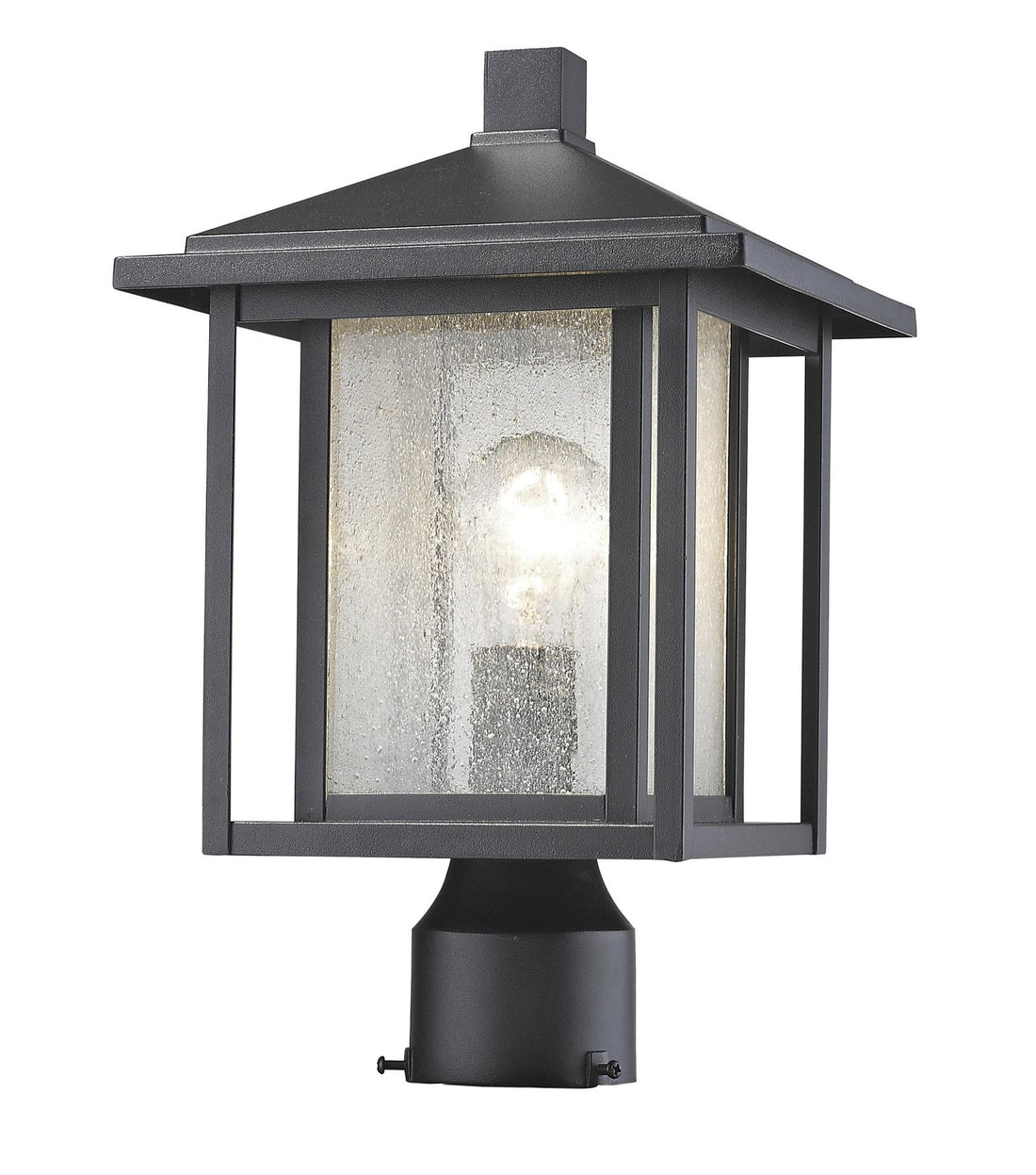 Z-LITE ASPEN OUTDOOR POST MOUNT FIXTURE | 554PHM-BK - Post