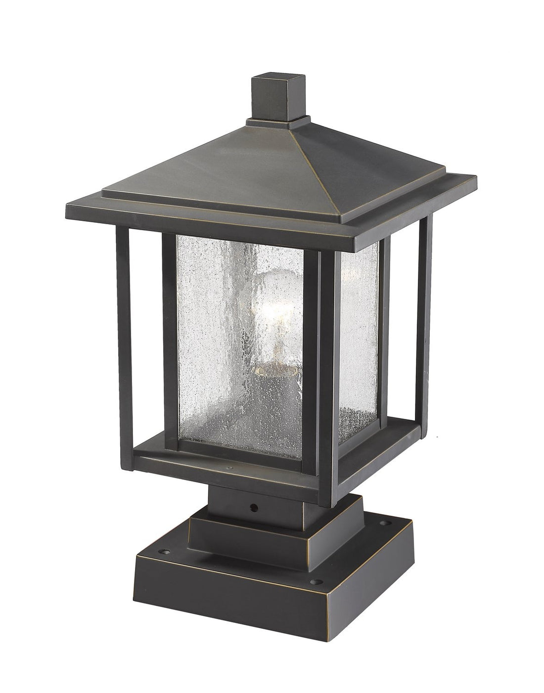 Z-LITE ASPEN OUTDOOR PIER MOUNTED FIXTURE | 554PHMS-SQPM-ORB - Post