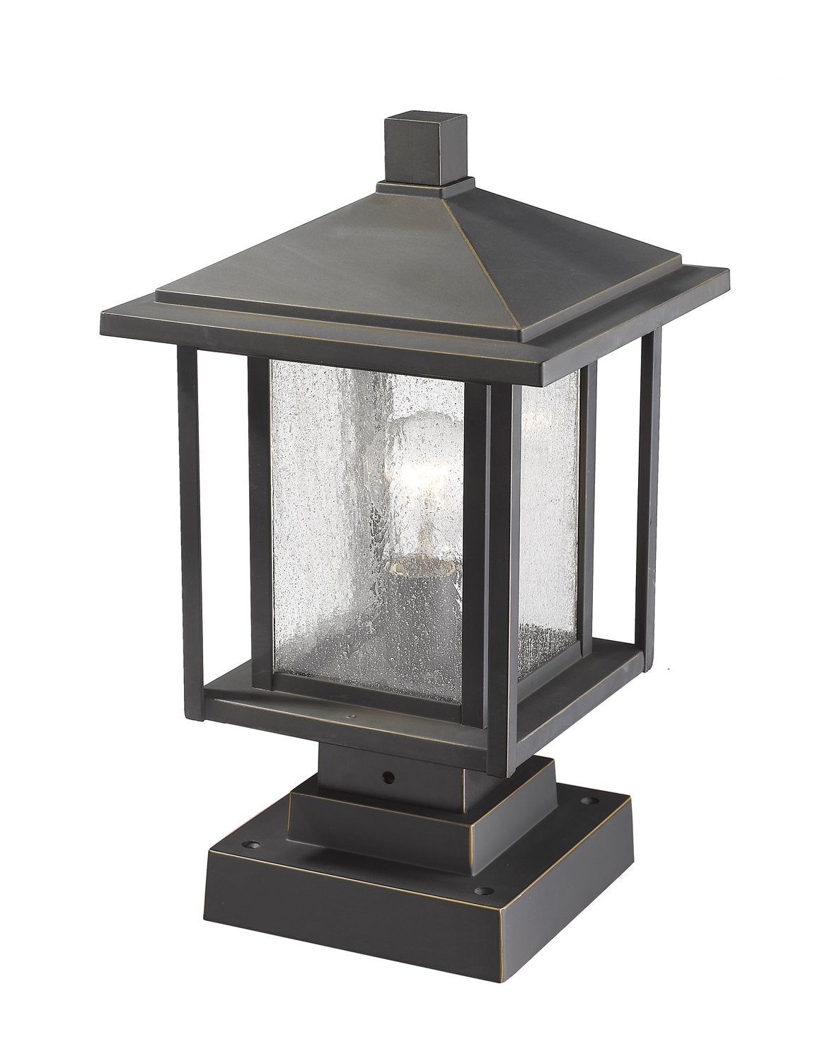 Z-LITE ASPEN OUTDOOR PIER MOUNTED FIXTURE | 554PHMS-SQPM-ORB - Post