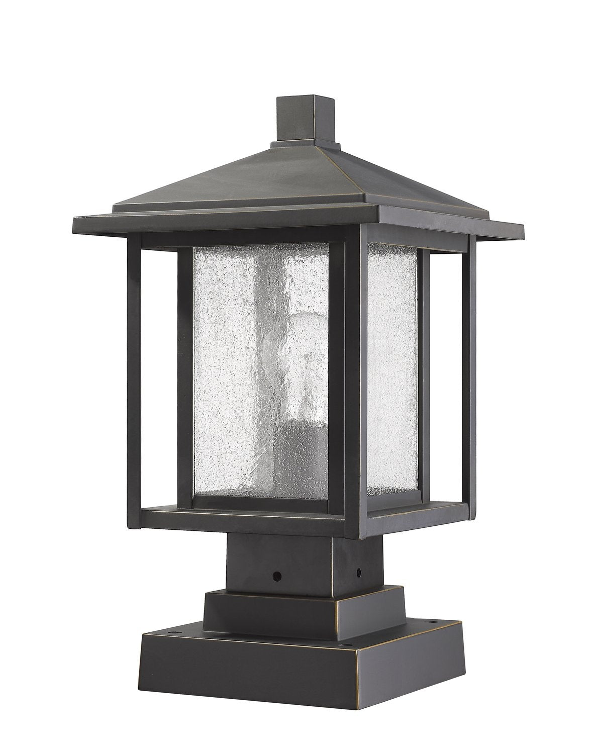 Z-LITE ASPEN OUTDOOR PIER MOUNTED FIXTURE | 554PHMS-SQPM-ORB - Post