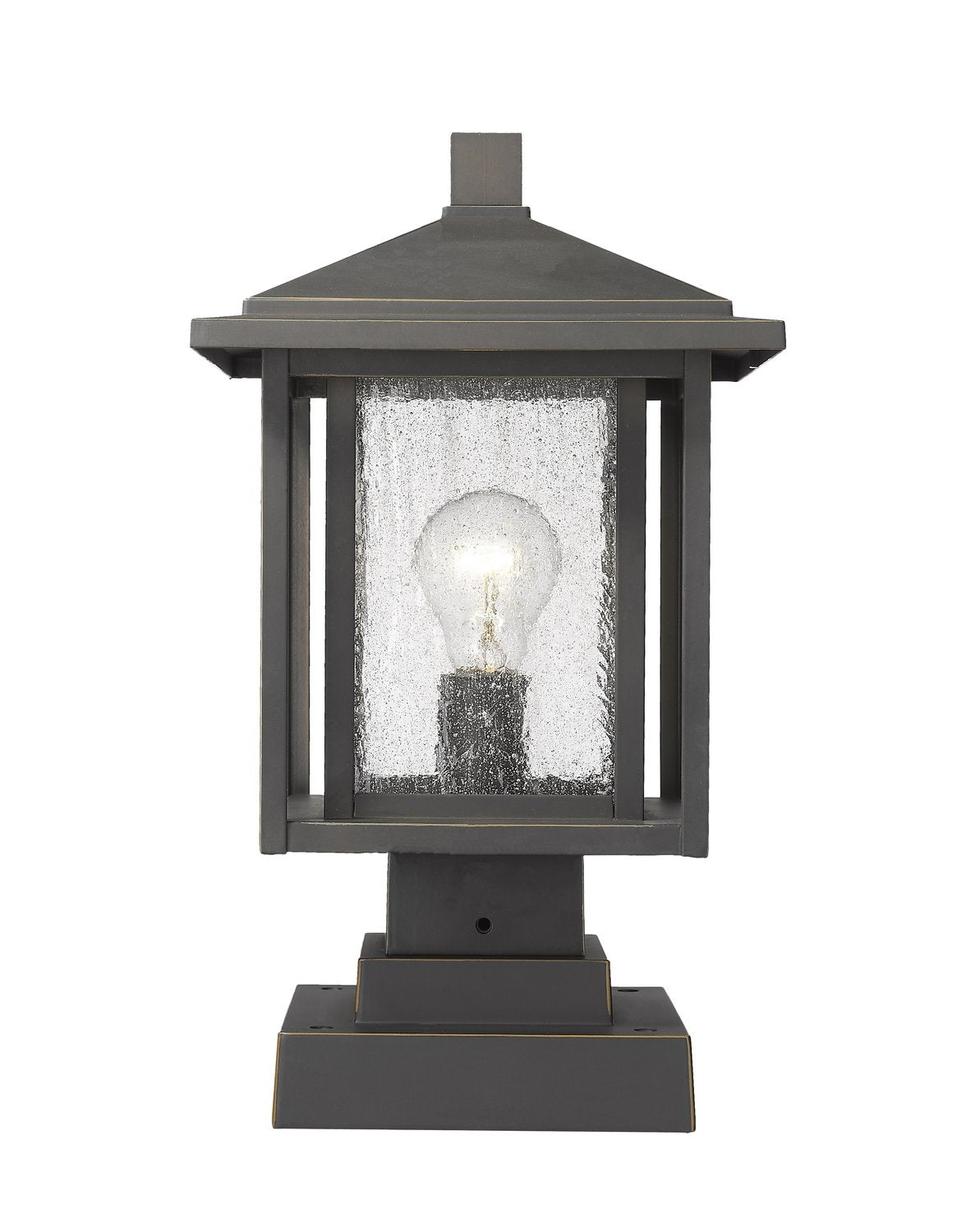 Z-LITE ASPEN OUTDOOR PIER MOUNTED FIXTURE | 554PHMS-SQPM-ORB - Post