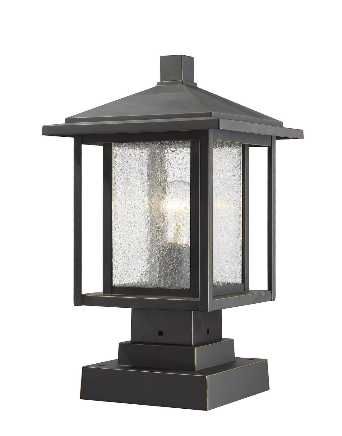Z-LITE ASPEN OUTDOOR PIER MOUNTED FIXTURE | 554PHMS-SQPM-ORB - Post